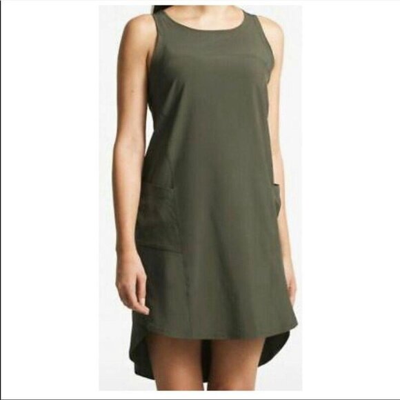 THE NORTH FACE Dawn Break Olive Green Mini Dress Size XL - Picture 1 of 8
